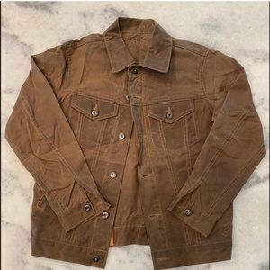 Canvas waxed 3sixteen trucker jacket